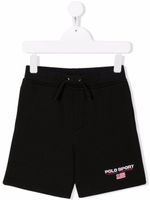 POLO RALPH LAUREN KIDS short de sport à logo brodé - Noir