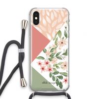 Sweet heaven geometrics: iPhone X Transparant Hoesje met koord