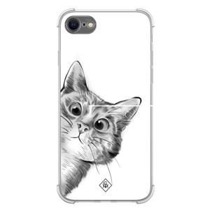 iPhone SE (2020/2022) / 8 / 7 shockproof hoesje - Kat kiekeboe