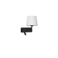 Lyora WandlampSavona zwart met witte kap - 9919151
