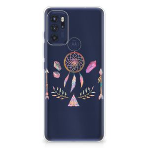 Motorola Moto G60s Telefoonhoesje met Naam Boho Dreamcatcher