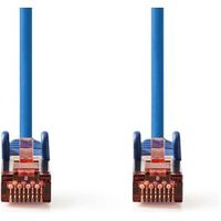 CAT6-kabel | RJ45 Male | RJ45 Male | S/FTP | 0.50 m | Rond | LSZH | Blauw | Label - thumbnail