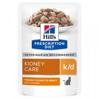 Hill&apos;s Prescription Diet K/D Kidney Care nat kattenvoer met kip maaltijdzakje multipack 1 doos (12 x 85 g)