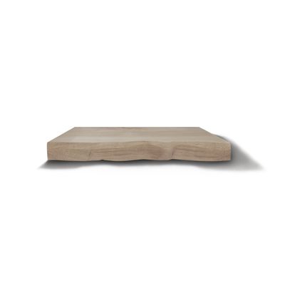 Wastafelblad Gliss Design Massief Hout Zonder Boomschors 60 cm Olie Wit
