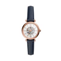 Horlogeband Fossil ME3213 Leder Blauw 12mm