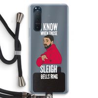 Sleigh Bells Ring: Sony Xperia 5 II Transparant Hoesje met koord Sleigh Bells Ring: Sony Xperia 5 II Transparant Hoesje met koord