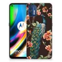 Motorola Moto G9 Plus | TPU Hoesje | Pauw met Bloemen
