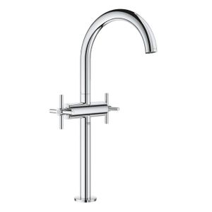 GROHE Atrio Wastafelkraan Opbouw - uitloop 18cm - XL-size - draaibaar - kruisgrepen - chroom 21044003