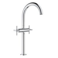 GROHE Atrio Wastafelkraan Opbouw - uitloop 18cm - XL-size - draaibaar - kruisgrepen - chroom 21044003 - thumbnail