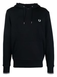 Fred Perry hoodie à logo brodé - Bleu