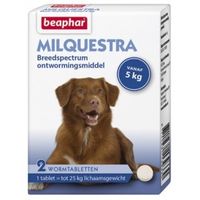 Beaphar Milquestra Ontwormingsmiddel hond (5-50 kg) 6 tabletten - thumbnail