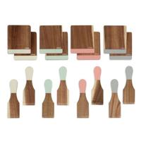 Livoo Set van 8 spatels + 8 houten planken - MEN427