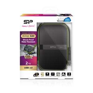 Silicon Power 2TB Rugged Armor A60 IPX4 waterbestendig/ schokbestendig, 2.5" USB 3.0 Military Grade Portable Hard Drive