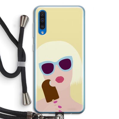 Ice cream: Samsung Galaxy A50 Transparant Hoesje met koord