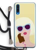 Ice cream: Samsung Galaxy A50 Transparant Hoesje met koord