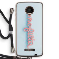 #nofilter: Motorola Moto Z Force Transparant Hoesje met koord