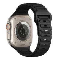 Apple Watch Bandje Raveo - Siliconen - Zwart - 44, 45, 46 & 49mm Apple Watch Bandje Raveo - Siliconen - Zwart - 44, 45, 46 & 49mm