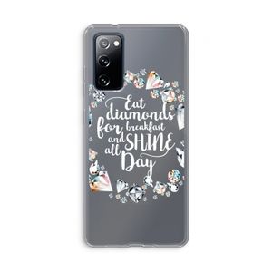 Diamonds: Samsung Galaxy S20 FE / S20 FE 5G Transparant Hoesje