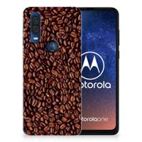 Motorola One Vision | Siliconen Case | Koffiebonen