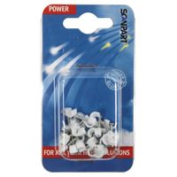 Scanpart Snoerclips 5mm Rond Wit A25