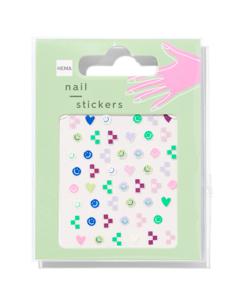 HEMA Nagelstickers Geblokt - 52 Stuks