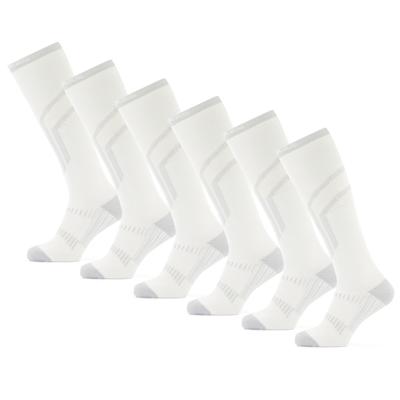Poederbaas Skisokken Lightweight 6-pack Wit-35/38