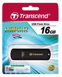 Transcend JetFlash® 700 USB-stick 16 GB Zwart TS16GJF700 USB 3.2 Gen 1 (USB 3.0)