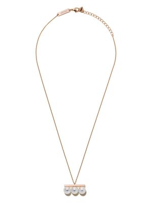 TASAKI collier Balance Neo en or blanc 18ct orné de perles Akoya - Rose