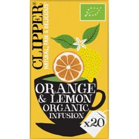 Clipper Orange & Lemon Organic Infusion 20 Stuks 40 g bij Jumbo