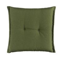 Leen Bakker - Zitkussen Brest - Donker - 44x44 Cm - Stof - Groen