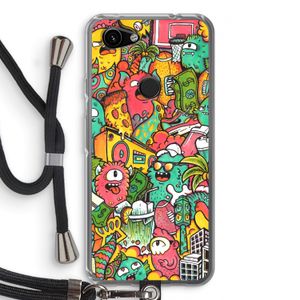 Vexx City: Pixel 3a Transparant Hoesje met koord
