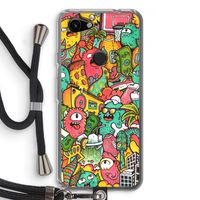 Vexx City: Pixel 3a Transparant Hoesje met koord