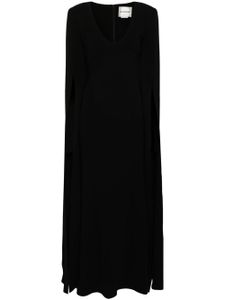 Roland Mouret robe longue à manches fendues - Noir