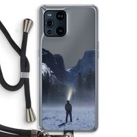 Wanderlust: Oppo Find X3 Transparant Hoesje met koord