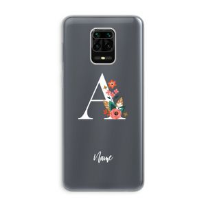 Pink Bouquet: Xiaomi Redmi Note 9 Pro Transparant Hoesje