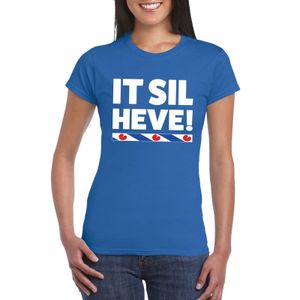 Blauw t-shirt Friesland It Sil Heve dames