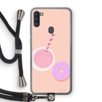 Donut: Samsung Galaxy A11 Transparant Hoesje met koord