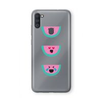 Smiley watermeloen: Samsung Galaxy A11 Transparant Hoesje Smiley watermeloen: Samsung Galaxy A11 Transparant Hoesje