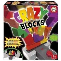 Behendigheidsspel - EDUCA - CRAZY BLOCKS - 15 kleurrijke blokken - vanaf 4 jaar - 2 spelers of meer