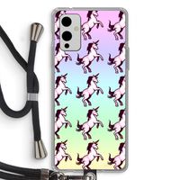 Musketon Unicorn: OnePlus 9 Transparant Hoesje met koord