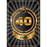 40 jaar verjaardag versiering poster - 59 x 42 cm - leeftijd feestartikelen