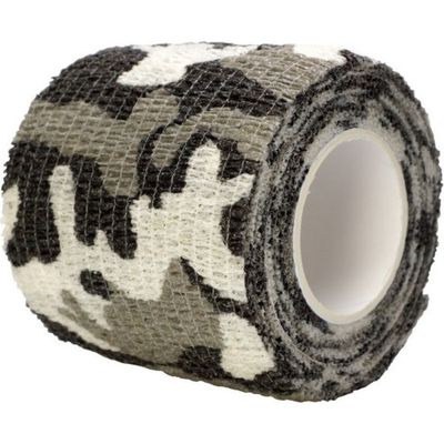 BIG Camouflagetape vlekcamouflage grijs 5 cm x 2,5 m