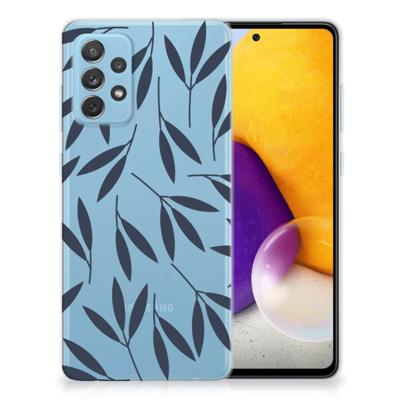 Samsung Galaxy A72 | TPU Case | Leaves Blue