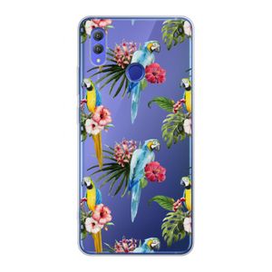 Kleurrijke papegaaien: Honor Note 10 Transparant Hoesje