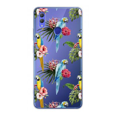 Kleurrijke papegaaien: Honor Note 10 Transparant Hoesje