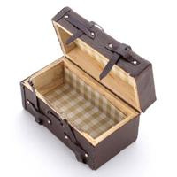 1/12 miniatuur poppenhuis uitvoering Vintage koffer bagage Pretend Play speelgoed accessoire