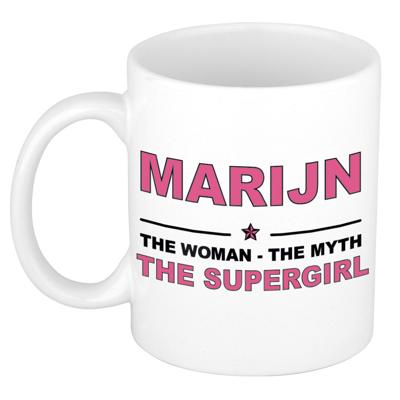 Marijn cadeau mok - Woman Myth Supergirl - naam koffiemok - 300 ml - collega - moederdag Marijn cadeau mok - Woman Myth Supergirl - naam koffiemok - 300 ml - collega - moederdag