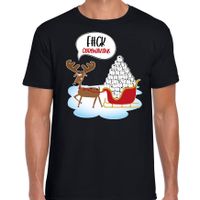 F#ck coronavirus fout Kerstshirt / outfit zwart voor heren