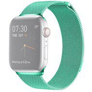 Milanese RVS bandje - Mint groen - Geschikt voor Apple Watch 38mm / 40mm / 41mm