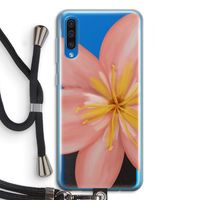 Pink Ellila Flower: Samsung Galaxy A50 Transparant Hoesje met koord